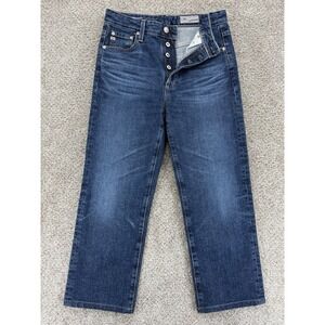 AG Alexxis Straight High Rise Vintage Fit Jean Womens 26 Crop in 8Ys Restoration